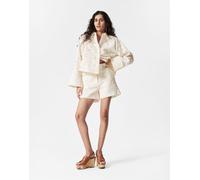 & Other Stories - Pantaloncini in pizzo bianco sporco jacquard in coordinato 34