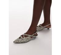 & Other Stories - Scarpe con tacco a spillo in cavallino bianche con motivo stile dalmata-Multicolore 36