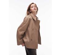 & Other Stories - Trench taglio corto beige con spalle accentuate-Neutro L