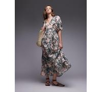 & Other Stories - Vestito lungo a fiori con maniche voluminose-Multicolore 34