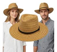 OTHERWISETRIVIAL Cappello Simil Paglia Unisex Uomo e Donna, Stile Panama e Fedora, per Spiaggia e Casual, Ricevi Un Colore in assortimento (El Chapo Ass.)