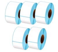 Othim 5 rotoli di etichette termiche dirette per spedizioni, larghezza 40 mm, altezza 20 mm-80 mm, impermeabili e adesive, 40 × 70 mm × 500
