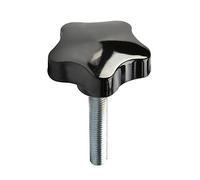 Othmro 1 pomello a stella vite di serraggio 65 mm diametro M12 x 60 mm filettatura maschio manopola di serraggio a vite manopole di serraggio a mano