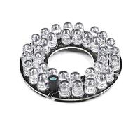 Othmro 1 Pz 36 LED IR Illuminatore per Telecamera di Sicurezza 30 Gradi IR Led Piastra Rotonda IR Luce A Infrarossi Illuminatore Bordo Lampadina per CCTV Sicurezza Telecamera