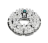 Othmro 1 Pz 48 LED Illuminatore IR per Telecamera di Sicurezza 80 Gradi IR Led Piastra Rotonda IR Luce A Infrarossi Illuminatore Bordo Lampadina per Telecamera di Sicurezza CCTV