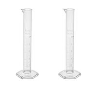 Othmro 10ml Cilindro Graduato Plastica Chimica Laboratorio Set Attrezzature Educative per Laboratori Industriali e Accademici Strumento di Misura Liquido 3 pz