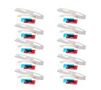 Othmro 10Pcs Durevole Stile 3D Occhiali 3D Occhiali da visione 3D Occhiali da gioco 3D Rosso-Blu Occhiali 3D Telaio Carboard Lente in resina bianca per TV 3D Cinema Film DVD Visualizzazione Casa Film