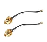 Othmro 2 cavi di saldatura RF1.37 con vite esterna e ago interno SMA femmina connettore antenna WiFi cavo a spirale lungo 0,05 m cavo adattatore di alimentazione per strumento di misurazione