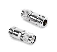 Othmro 2Pcs TNC maschio a N femmina dado dritto tutto il rame TNC filettato RF coassiale adattatore tutto rame