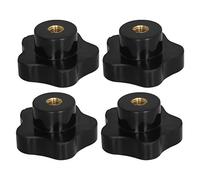 Othmro 4 pomelli per dadi di bloccaggio a stella, filettatura femmina M8 x 50 mm, di ricambio, a stella, viti di serraggio, maniglia a stella, rimozione rapida, parti di ricambio per seghe e trapano