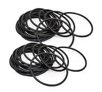 Othmro - 50 Pezzi O-Ring in Gomma Nitrile, OD 40 mm ID 37 mm Larghezza 1,5 mm, Rondelle Assortite per Rubinetti Cucina e Idraulici Riparazione Rapida Automatica