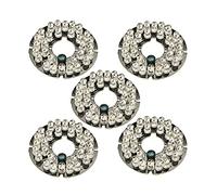 Othmro 5Pcs 30 LED IR Illuminatore per Telecamera di Sicurezza 60Degrees IR Led Piastra Rotonda IR Luce Infrarossi Illuminatore Consiglio Lampadina per CCTV Telecamera di Sicurezza