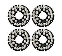 Othmro 5Pcs Tablero LED IR para Camara CCTV 30 LED IR Illuminatore per Telecamera di Sicurezza Tablero LED de Camara CCTV 120 Gradi IR Led Piatto Rotondo Luce Infrarossi Illuminatore Bordo Lampadina