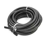 Othmro 6.5mmx6.5m (IDxlunghezza) AD10 nero flessibile tubo ondulato tubo flessibile in polipropilene (PP) 1 pz