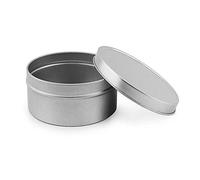 Othmro 6 barattoli rotondi in alluminio da 200 ml, con coperchio a vite, contenitori rotondi vuoti, contenitori da cucina per balsamo per labbra, artigianato, candele, caramelle