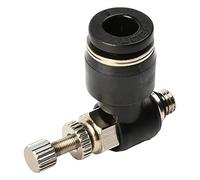 Othmro 6 valvole a sfera in ottone forgiato NPT SL6-M5 da 1/5" a porta completa, in plastica resistente, con interruttore di spegnimento per acqua e olio, colore: nero