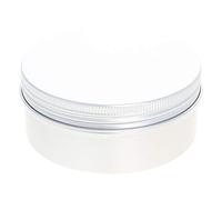 Othmro Barattoli in alluminio da 250 ml, 1 contenitore rotondo in metallo, barattolo vuoto, con coperchio, per fai da te, artigianato, viaggio, colore argento (250 ml/8 oz)