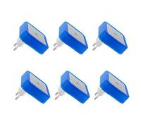 Othmro Luce Notturna Bambini, 6 Pezzi Luce Notturna LED con Sensore Crepuscolare, Luci Notturne da Presa per Bambini, Bagno, Corridoio, Cucina, Scale (Blu)