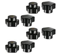 Othmro M5 Manico Nero 32 mm Zincato Testa Stella Femmina Vite Tipo di Morsa Manopola di Bachelite 8 Pz