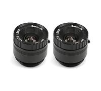 Othmro Obiettivo della macchina fotografica del CCTV di 2Pcs 6mm 720P F1.4 Pixel di sicurezza WiFi Obiettivo, grandangolo da 1/2,5 pollici per la macchina fotografica CS filettato Dia per CCTV IP Camera Panoramica CCTV Obiettivo della macchina fotografica