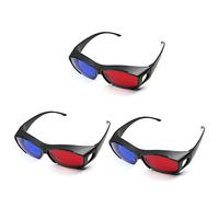Othmro Occhiali 3D - rosso-blu ciano anaglifo dimensionale occhiali visione per TV gioco DVD 3D video virtuale