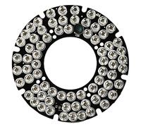 Othmro, pannello illuminatore IR a infrarossi, 1 pezzo, con piastra rotonda a 30°, per telecamere di sicurezza CCTV, 72 LED, 75mm 3PCS 60°