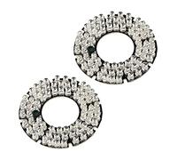 Othmro, pannello illuminatore IR a infrarossi, 1 pezzo, con piastra rotonda a 30°, per telecamere di sicurezza CCTV, 72 LED, 75mm 3PCS 45°