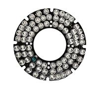 Othmro, pannello illuminatore IR a infrarossi, 1 pezzo, con piastra rotonda a 30°, per telecamere di sicurezza CCTV, 72 LED, 75mm 1PCS 60°