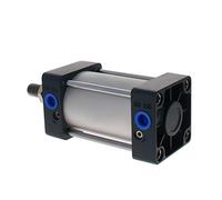 Othmro Pneumatic Standard Cilindro Aria Pistoni Singolo Rod Doppio Azione SCA Regolabile Buffer Cilindri Alesaggio 63MM Corsa 25-200mm