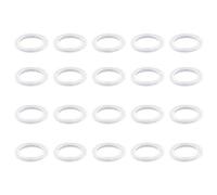 Othmro Rondelle piatte in nylon M5 7,5 mm OD 5 mm ID 1 mm Guarnizione di tenuta per tubo del rubinetto, tubo dell'acqua, trasparente, confezione da 300