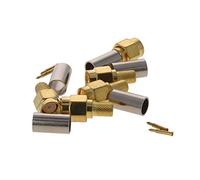 Othmro SMA-J-3.0 Gold Tone SMA maschio dritto Jack RG58 RF coassiale adattatore connettore prolunga 5 pz