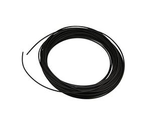 Othmro - Tubo termorestringente in PE, diametro 1 mm, diametro 2:1, termorestringente, lunghezza 20 m, colore nero, 1 pezzo