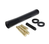 Othmro Universale 3 "80mm Nero In Fibra di Carbonio Modello Avvitabile Breve Autoradio Antenna Nero 1 pz