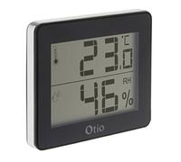 Otio 936058 - Termometro/igrometro per interni, colore nero