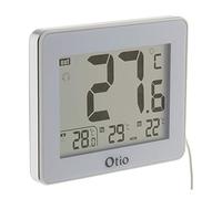Otio 936063 - Termometro per Interni ed Esterni con sonda con Cavo, Colore Bianco