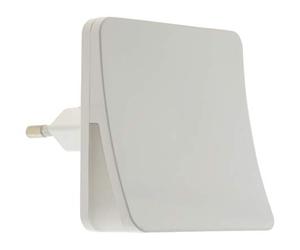 Otio - Lampada LED Automatica Con Sensore Giorno/Notte - Luce Morbida Per Bambini - Design Minimalista - Alimentazione 230V - 0.3W - IP20 - Classe II - Bianca