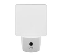 Otio - Lampada Notturna Crepuscolare Automatica - Funzionamento Automatico Si Accende Di Notte Si Spegne Di Giorno - Intensità Luminosa Morbida - Senza Lampadina Da Cambiare - Bianco