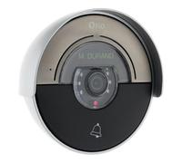 Otio - Piastra Da Esterno Moon Per Citofono Video Da Comporre - Telecamera Grandangolare Con Visione Notturna - Fissaggio A Soffitto - Apertura Cancello E Serratura Elettrica - Alluminio - Nero