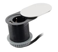 Otio - Presa da incasso + USB con elegante coperchio scorrevole