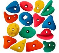 OTITU Appigli Colorati per Arrampicata, Pietre Arrampicata Parete D'arrampicata, Prese Arrampicata Bambini Set Torre Gioco, Pezzi - 15, Taglia - S+M+L