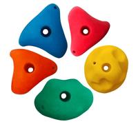 OTITU Appigli Colorati per Arrampicata, Pietre per Arrampicata Parete D'arrampicata, Prese Arrampicata Bambini Set, Torre Gioco, Pezzi - 5, Taglia - L