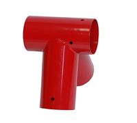 OTITU Giunto altalena tondo Ø100 mm, 90°, un elemento solido e professionale nel Parco Giochi, montaggio facile, per Altalene, Bambini, Colore - Rosso