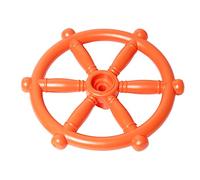 OTITU Timone da Nave, Parco Giochi, Stile Nautico, Barca, Timoniere, Timone Barche Nautiche, Volante, Divertitevi, Pirati, Bambini, Colore - Arancione