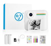 OTJ Fotocamera per bambini con stampa istantanea - Fotocamera digitale per bambini con scheda da 32 GB - Miglior compleanno per ragazze e ragazzi 3 4 5 6 7 8 9 10 anni