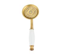 OTKSMDYY 1 Soffione Doccia A Parete, Accessorio For Il Bagno A Risparmio Idrico, In Acciaio Inox E Ceramica, Soffione Doccia Portatile(Retro Bronze)