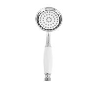 OTKSMDYY 1 Soffione Doccia A Parete, Accessorio For Il Bagno A Risparmio Idrico, In Acciaio Inox E Ceramica, Soffione Doccia Portatile(Polished Chrome)