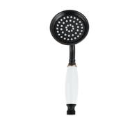 OTKSMDYY 1 Soffione Doccia A Parete, Accessorio For Il Bagno A Risparmio Idrico, In Acciaio Inox E Ceramica, Soffione Doccia Portatile(Oil Rubbed Bronze)
