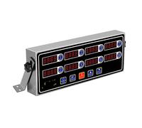 OTKSMDYY 8B Calculagraph Cucina Orologio Timer A 4 Canali Alimentazione 220 V 8 Schermi Scuoti Il Cestino for Ricordare Gli Accessori da Cucina(8 Channel Timer)