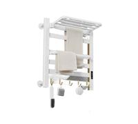 OTKSMDYY Scaldasalviette Elettrico Da Parete Con Asciugatrice Nera, For Bagno, Camera Da Letto, Hotel, Palestra