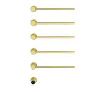 OTKSMDYY Scaldasalviette Elettrico Intelligente, Scaldasalviette Intelligente For Bagno, Controllo Della Temperatura E Timer Nascosti, Scaldasalviette A Cinque Poli(Brushed Gold,220V)